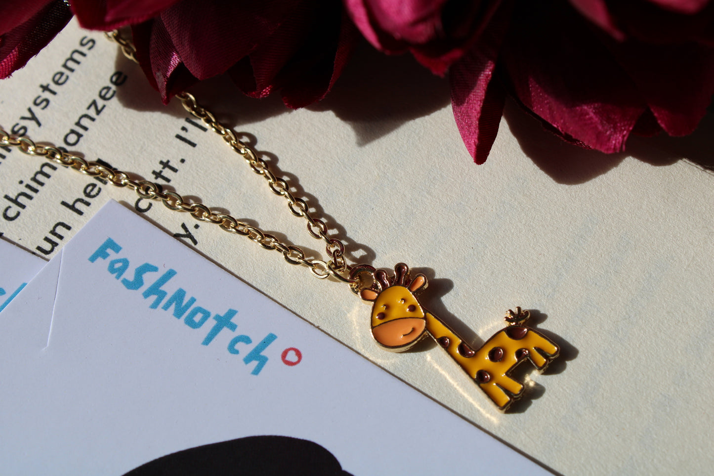 Minimal Giraffe Necklace