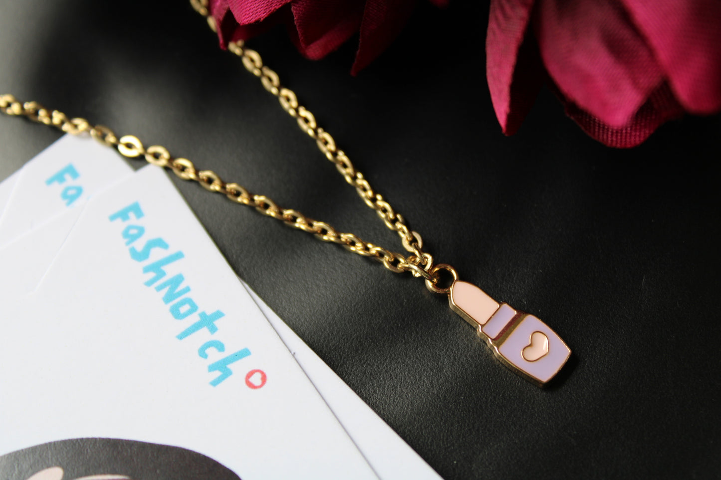 Cute Lipstick Necklace