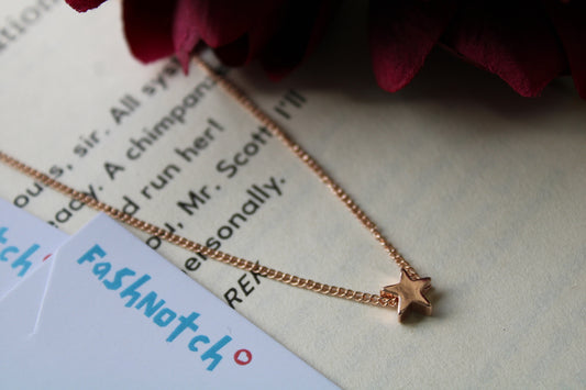 Rose Gold Star Necklace