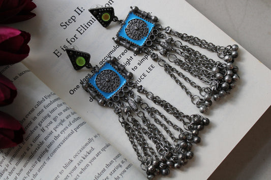 Oxidised Ghungroo Earrings