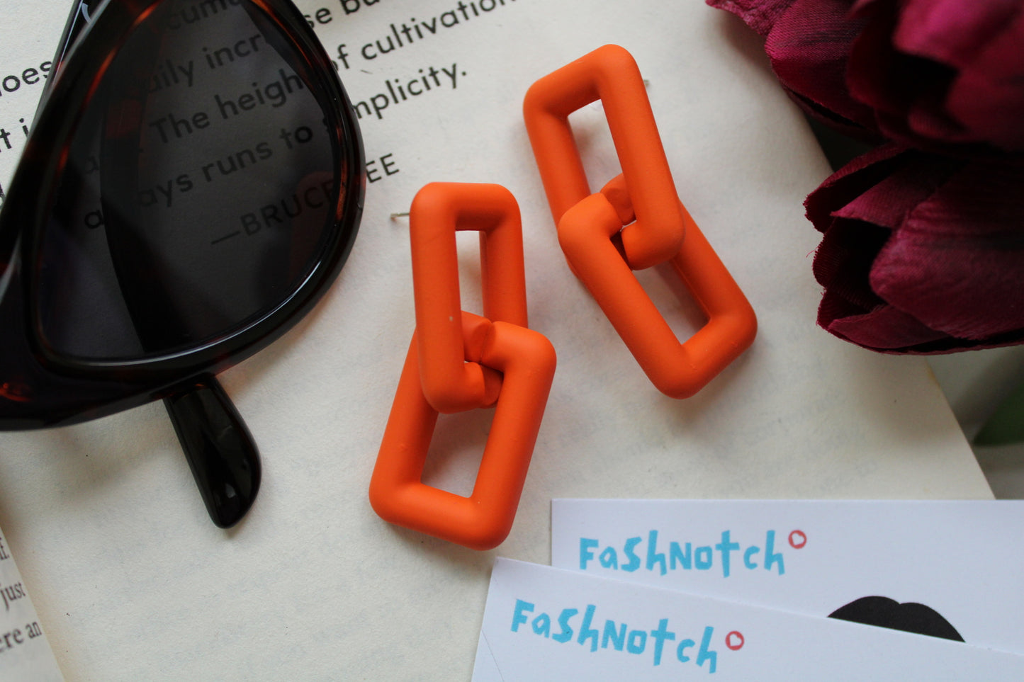 Acrylic Dual Link Earrings