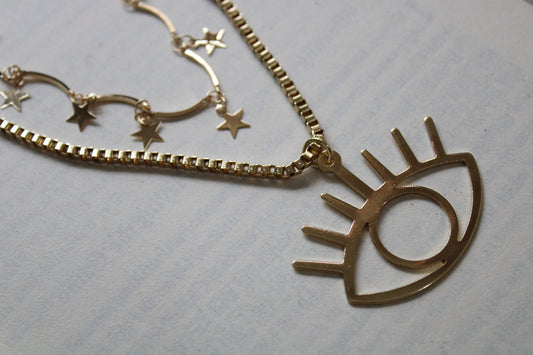 Evil Eye Layer Necklace