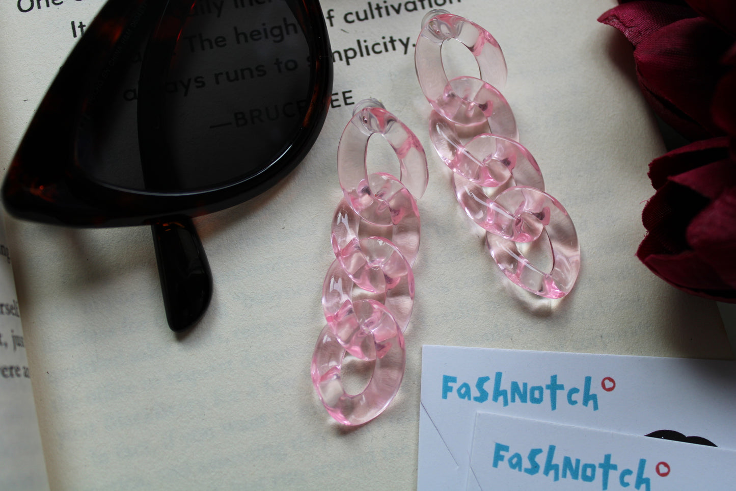 Transparent Link Earrings