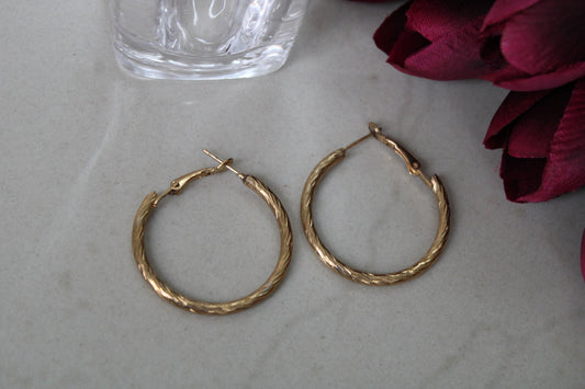 Classic Gold Hoops