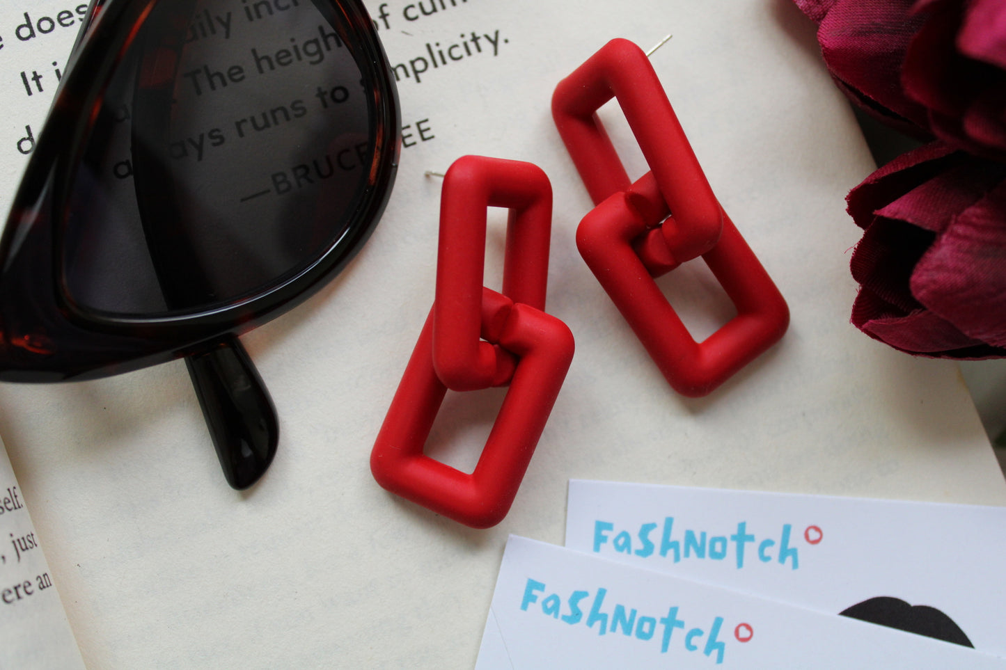 Acrylic Dual Link Earrings
