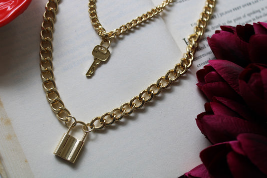 Lock & Key Layer Necklace